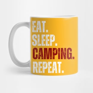 Eat Sleep Camping Repeat, Funny Camping, Happy camper Mug